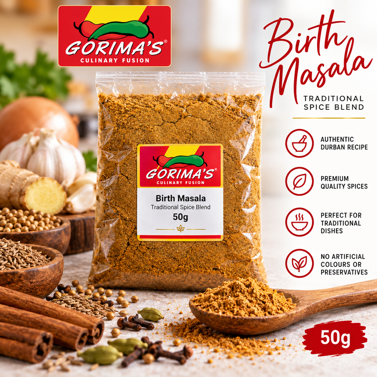 Gorima’s Birth Masala - 50g