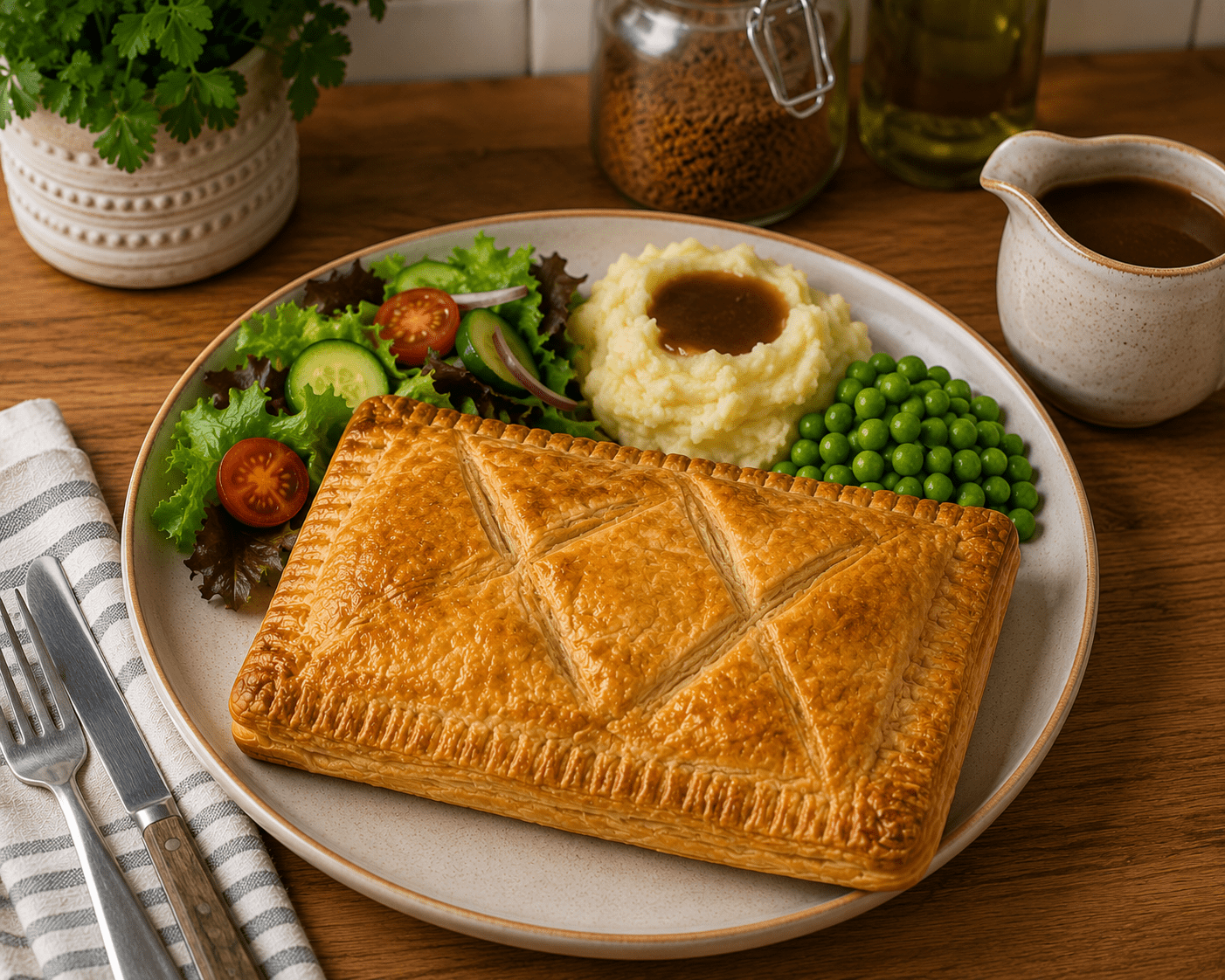 Curry Mince Beef Pie - Family Size